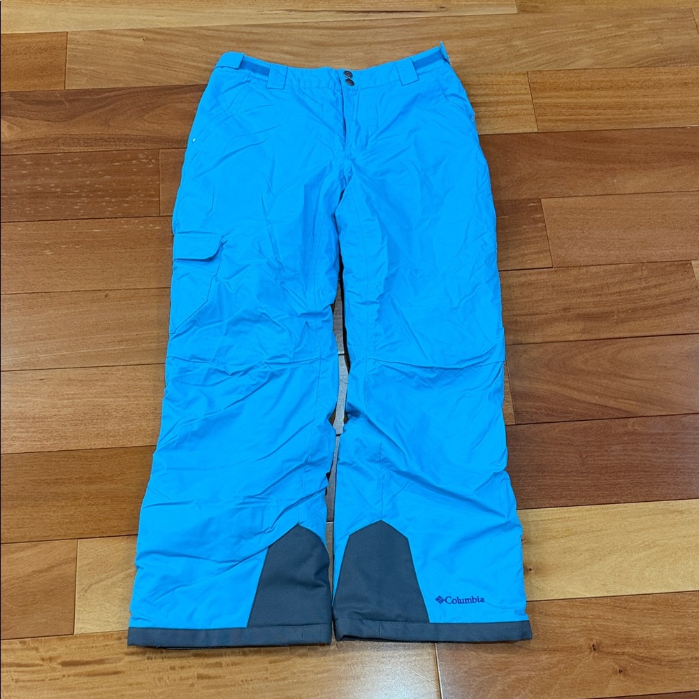 Columbia Kids Bugaboo Insulated‎ Bright Blue Snow Pants with Gray Accents size L